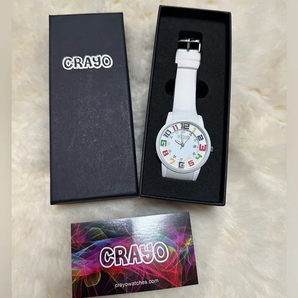 Crayo Women's CR2001 Festival White Silicone Watch - Picture 3 of 10